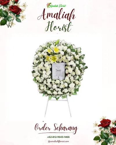 Krans Bunga Duka Cita di Bedagung
